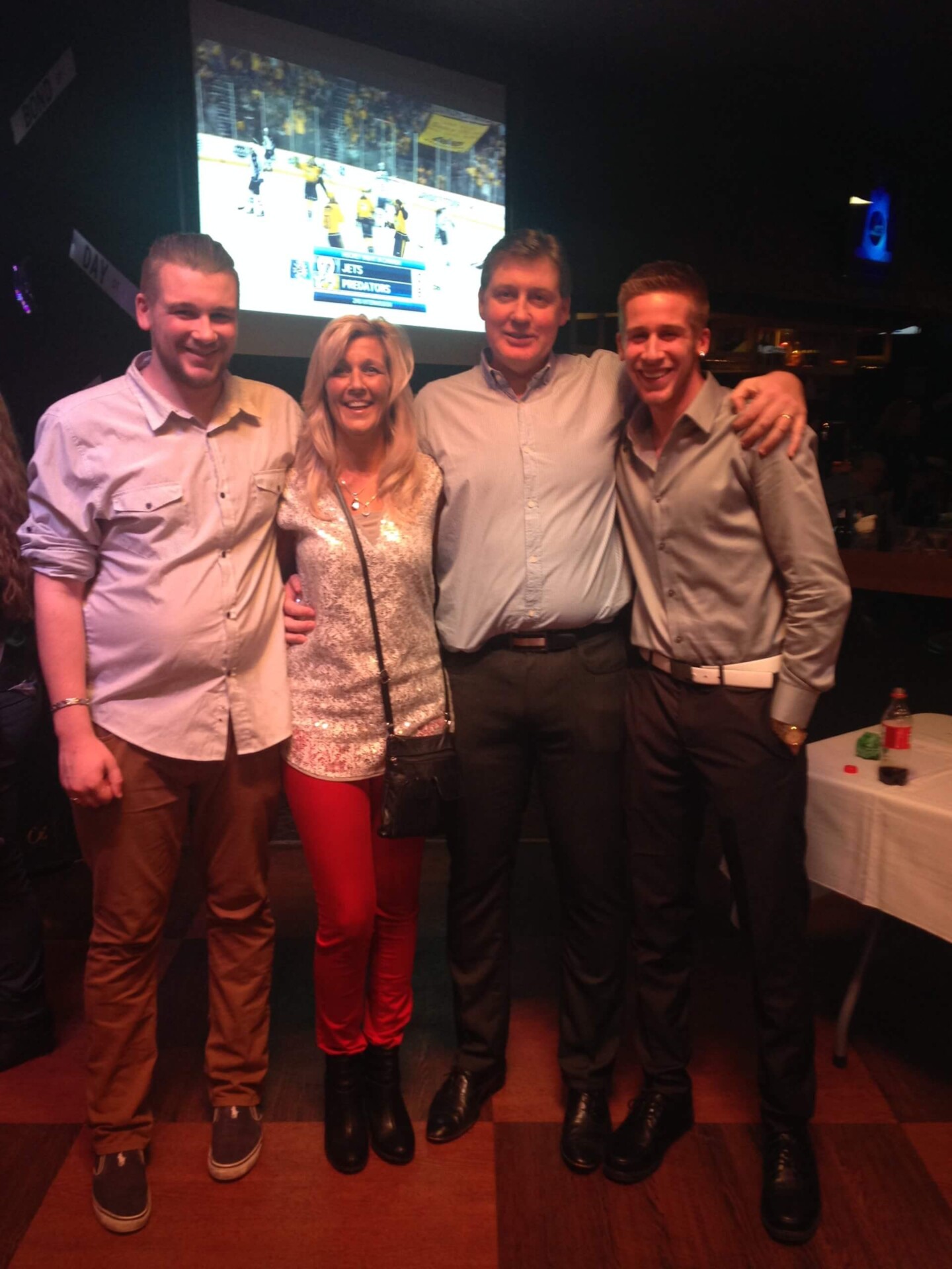 Liz Venderbos posing with family and friends